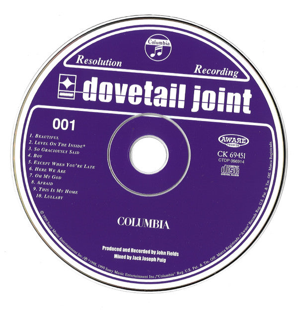 Dovetail Joint : 001 (CD, Album)