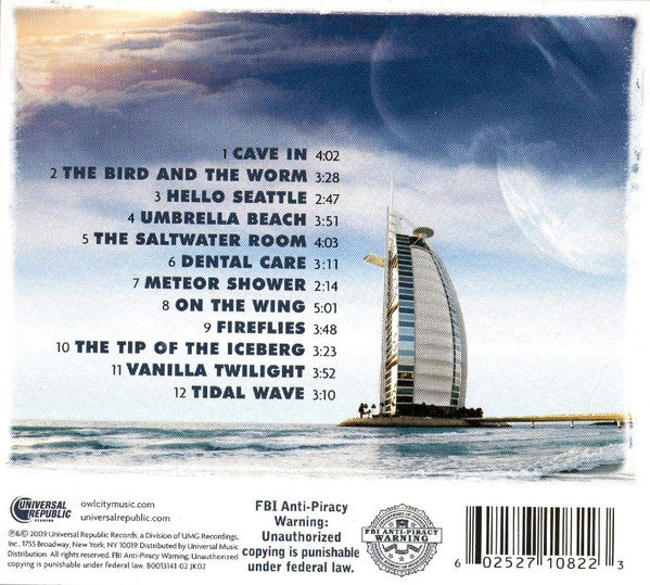 Owl City : Ocean Eyes (CD, Album, Dig)