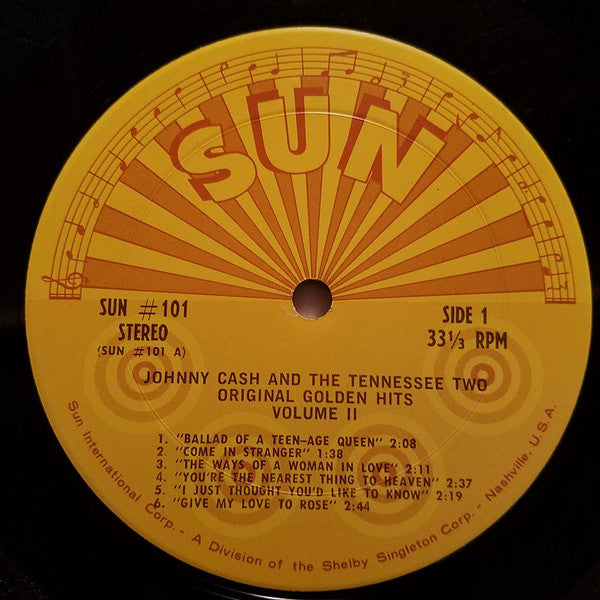 Johnny Cash & The Tennessee Two : Original Golden Hits Volume II (LP, Comp)