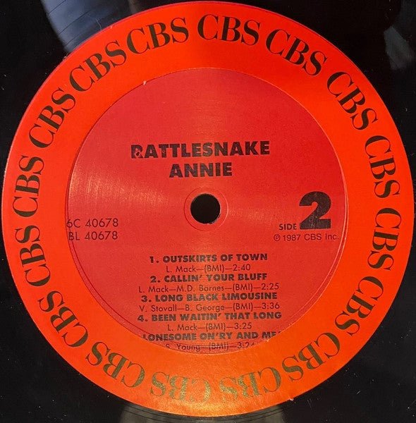 Rattlesnake Annie : Rattlesnake Annie (LP, Album)
