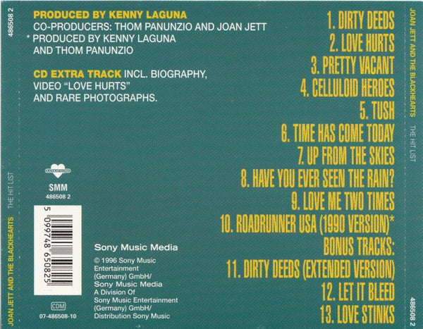 Joan Jett : The Hit List (CD, Album)