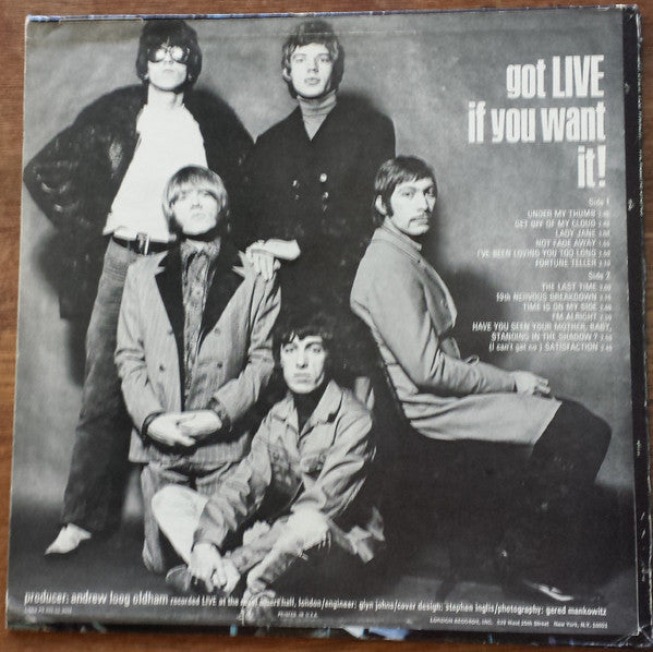 The Rolling Stones : Got Live If You Want It! (LP, Album, Mono, Mon)