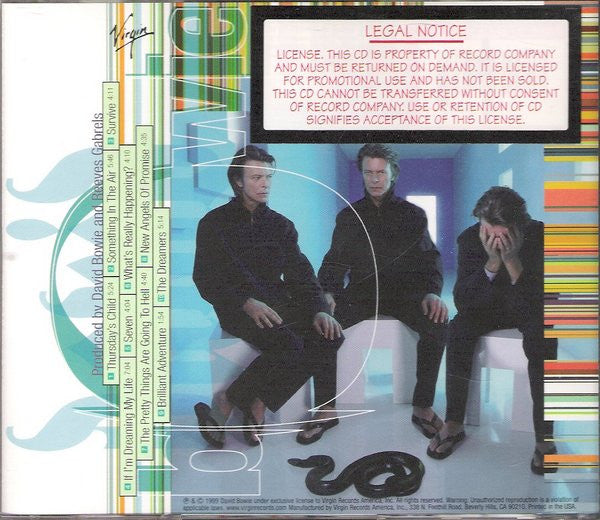 David Bowie : Hours... (CD, Album, Enh, Promo, Len)