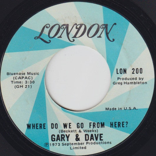 Gary & Dave : Could You Ever Love Me Again (7", Single, Styrene)