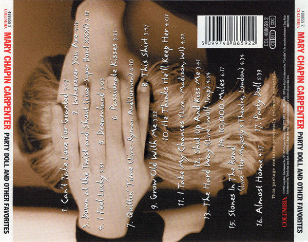 Mary Chapin Carpenter : Party Doll And Other Favorites (CD, Album, Comp)