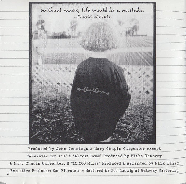 Mary Chapin Carpenter : Party Doll And Other Favorites (CD, Album, Comp)