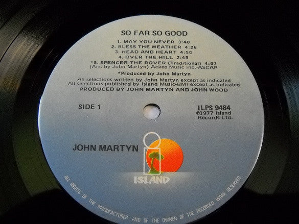 John Martyn : So Far So Good (LP, Comp, Gat)