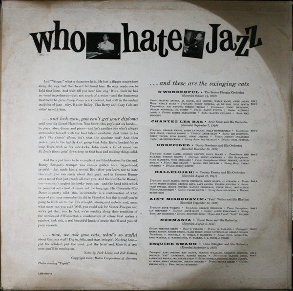 Various : Jazz For People Who Hate Jazz (LP, Comp)