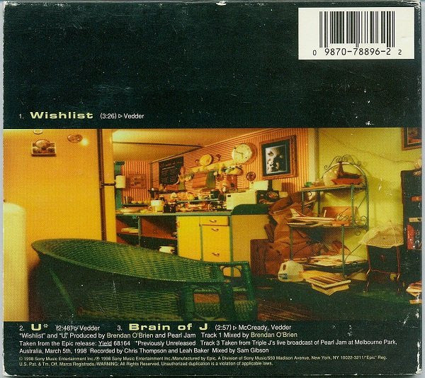 Pearl Jam : Wishlist (CD, Single, Dig)
