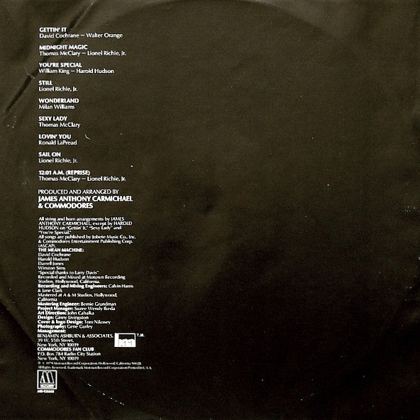 Commodores : Midnight Magic (LP, Album)