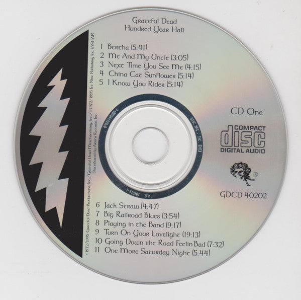The Grateful Dead : Hundred Year Hall (2xCD, Album, DIS)
