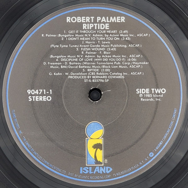 Robert Palmer : Riptide (LP, Album, SP )