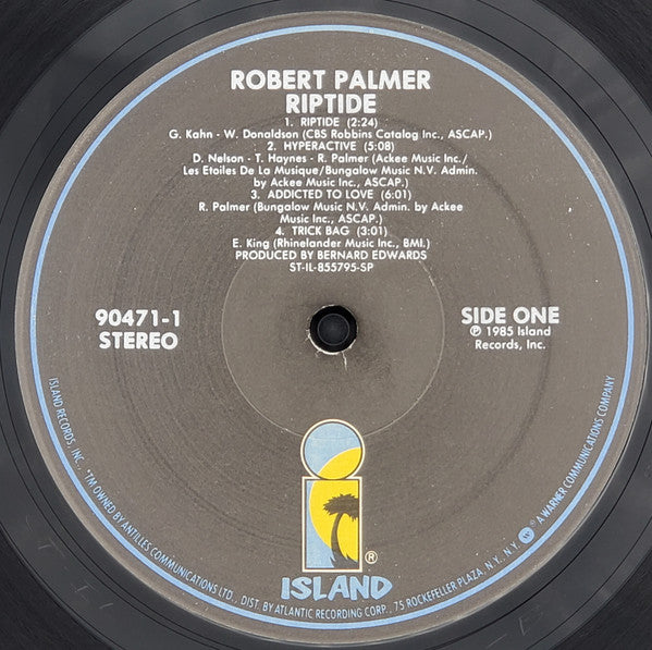 Robert Palmer : Riptide (LP, Album, SP )
