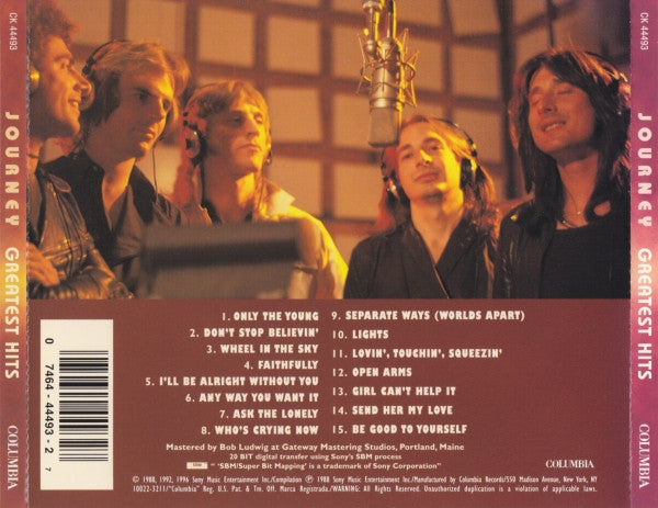 Journey : Greatest Hits (CD, Comp, RE, RM, Pit)
