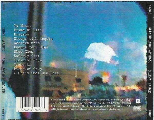 Neil Young And Crazy Horse : Sleeps With Angels (CD, Album, Promo)