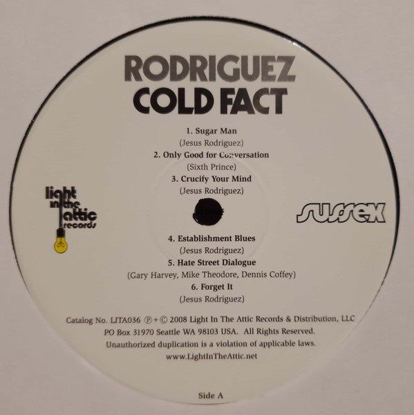 Rodriguez* : Cold Fact (LP, Album, RM, RP, 180)
