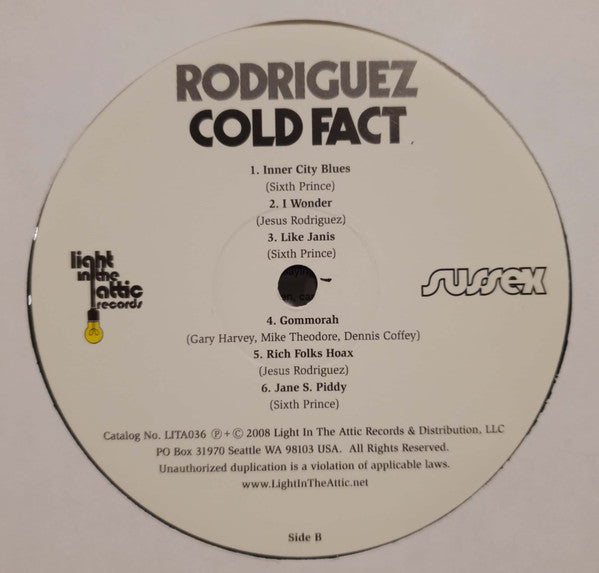 Rodriguez* : Cold Fact (LP, Album, RM, RP, 180)