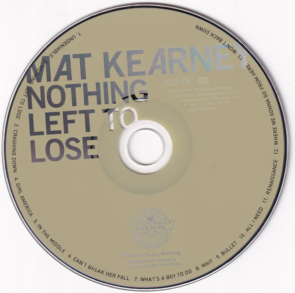Mat Kearney : Nothing Left To Lose (CD, Album)