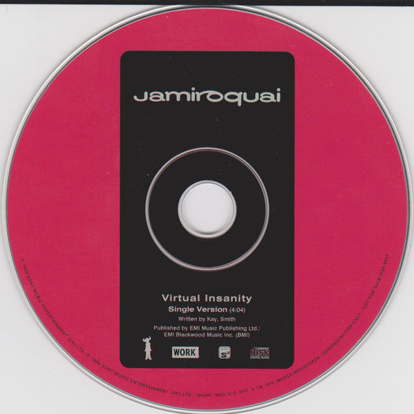 Jamiroquai : Virtual Insanity (CD, Single, Promo)