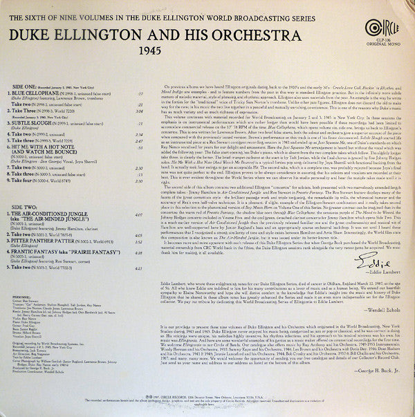 Duke Ellington And His Orchestra : Volume Six - 1945 (LP)