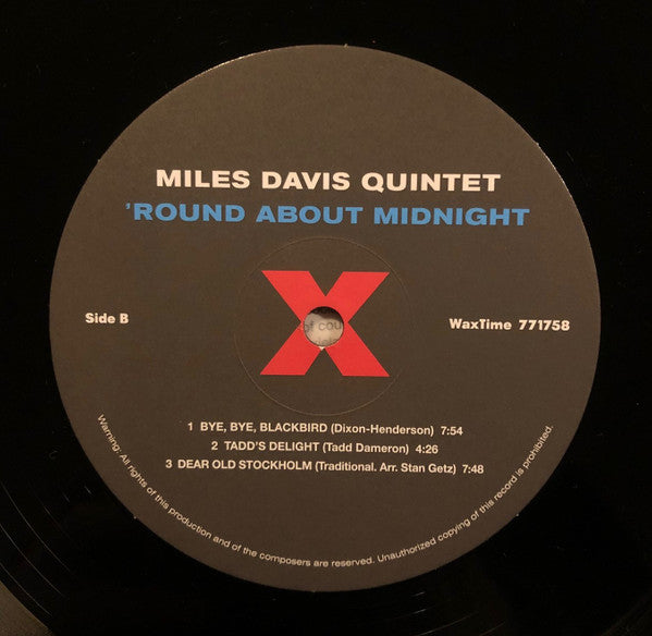 Miles Davis : 'Round About Midnight (LP, Album, Mono, Ltd, RE, RM, 180)