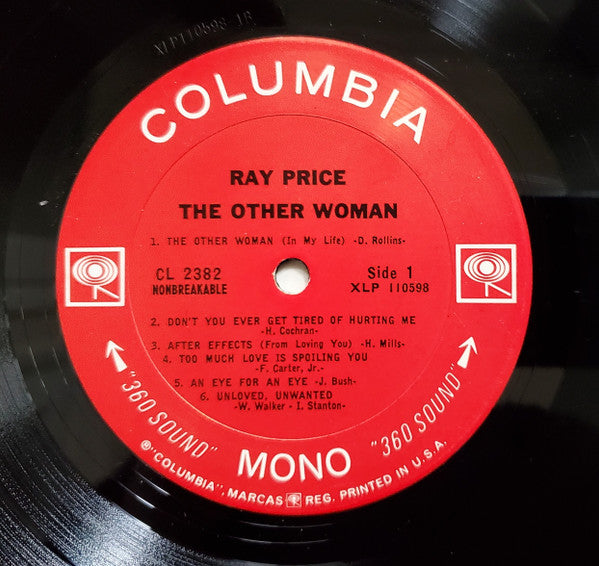 Ray Price : The Other Woman (LP, Album, Mono)