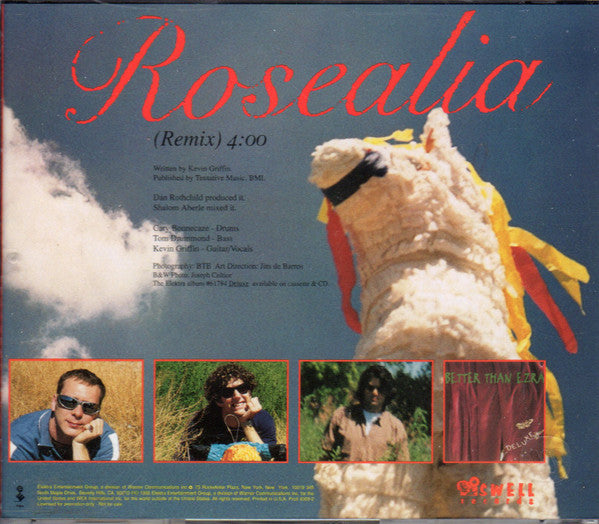 Better Than Ezra : Rosealia (CD, Single, Promo)