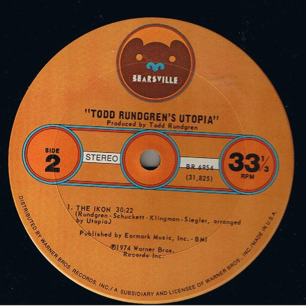 Utopia (5) : Todd Rundgren's Utopia (LP, Album, Ter)