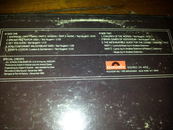 The Amboy Dukes : Marriage On The Rocks - Rock Bottom (LP, Album, Ter)