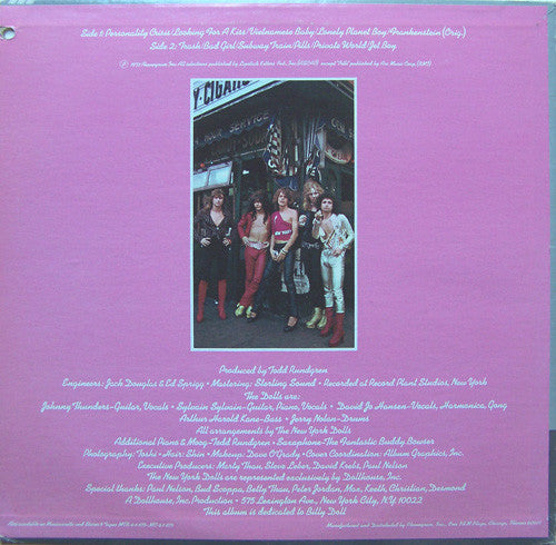 New York Dolls : New York Dolls (LP, Album, San)