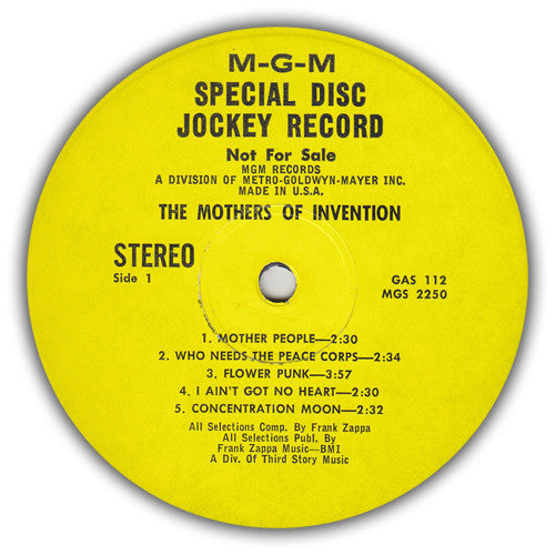 The Mothers Of Invention* : The Mothers Of Invention (LP, Comp, Promo)