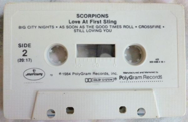 Scorpions : Love At First Sting (Cass, Album, 72,)