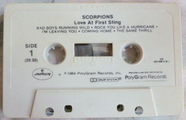 Scorpions : Love At First Sting (Cass, Album, 72,)