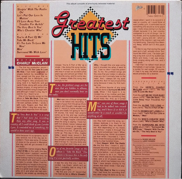 Charly McClain : Greatest Hits (LP, Comp)