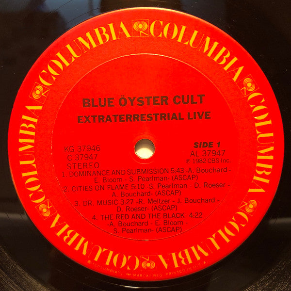 Blue Öyster Cult : Extraterrestrial Live (2xLP, Album, Pit)