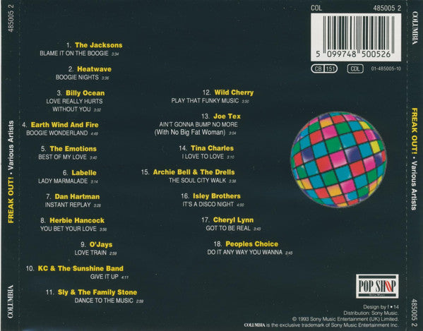 Various : Freak Out! (18 Classic Disco Hits) (CD, Comp, RE)