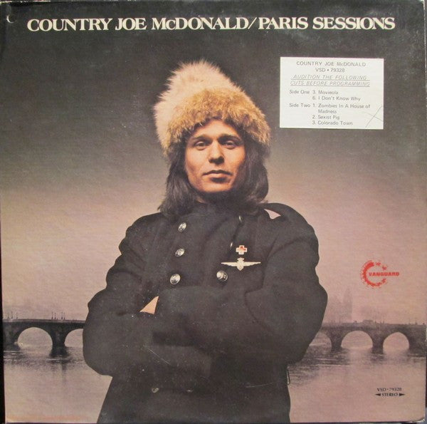 Country Joe McDonald : Paris Sessions (LP, Album, Promo)