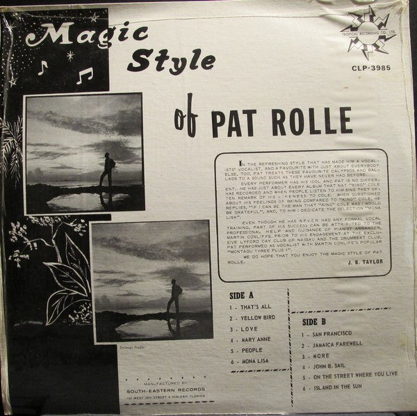 Pat Rolle : Magic Style Of Pat Rolle (LP, Album, Bla)