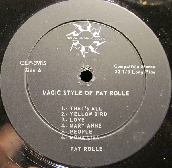 Pat Rolle : Magic Style Of Pat Rolle (LP, Album, Bla)