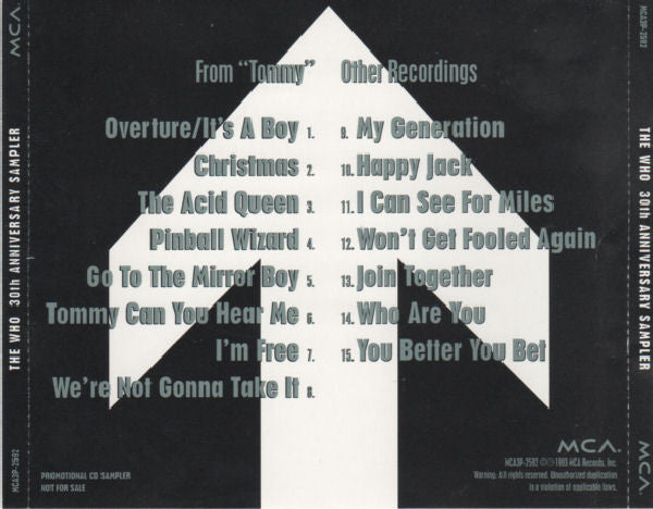 The Who : 30th Anniversary Sampler (CD, Comp, Promo, Smplr)