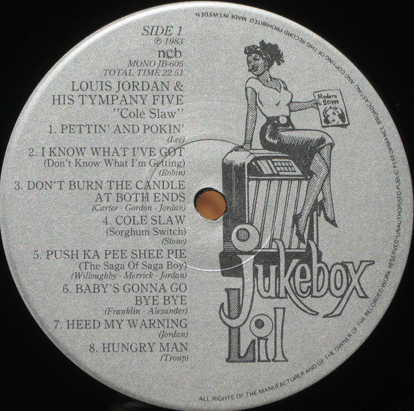 Louis Jordan And His Tympany Five : Cole Slaw (LP, Album, Comp, Mono)