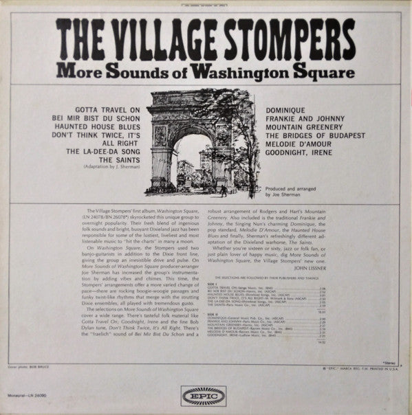 The Village Stompers : More Sounds Of Washington Square (LP, Album, Mono)