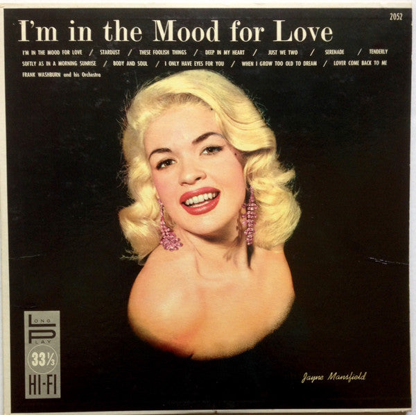 Frank Washburn And His Orchestra : I'm In The Mood For Love (LP, Album, Mono)