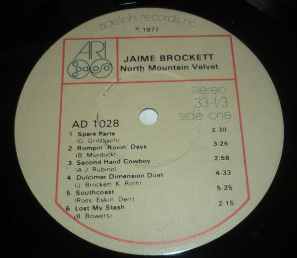 Jaime Brockett : North Mountain Velvet (LP, Album)