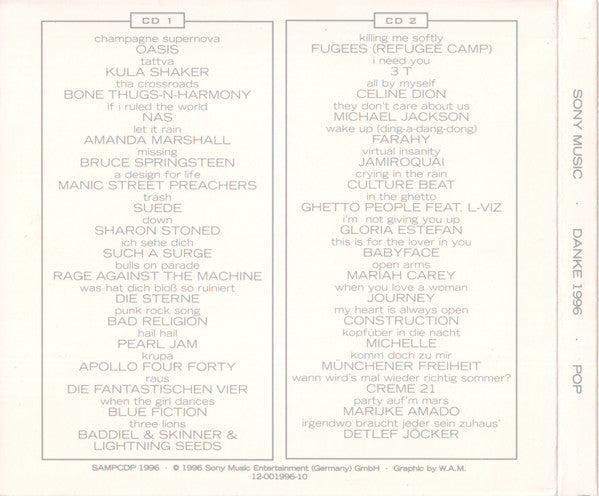 Various : Danke 1996 (2xCD, Comp, Promo)