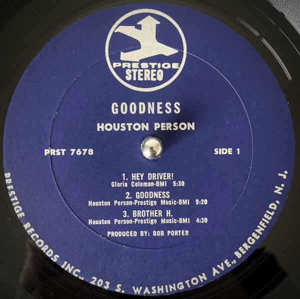 Houston Person : Goodness! (LP, Album)