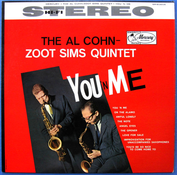 Al Cohn - Zoot Sims Quintet : You 'N Me (LP, Album, dee)