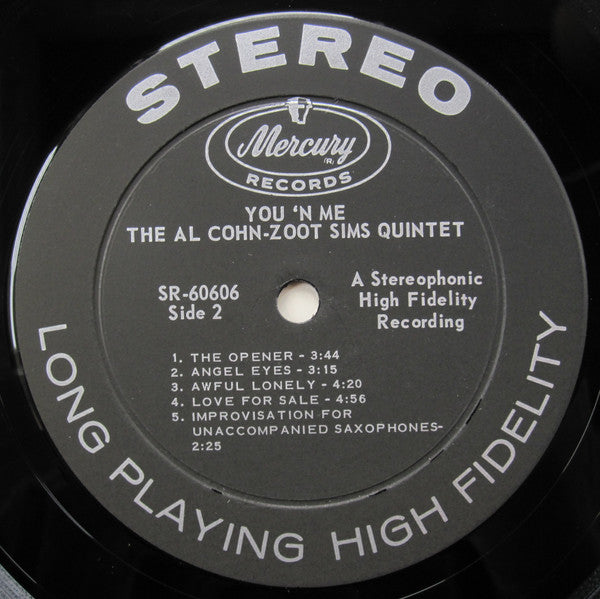 Al Cohn - Zoot Sims Quintet : You 'N Me (LP, Album, dee)