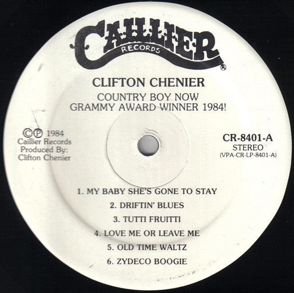 Clifton Chenier : Country Boy Now Grammy Award Winner 1984! (LP, Album)