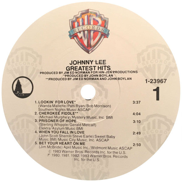 Johnny Lee (3) : Greatest Hits (LP, Comp)